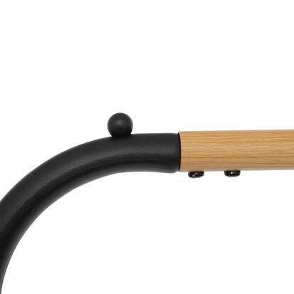 Portant à vêtements simple, noir Blackwood