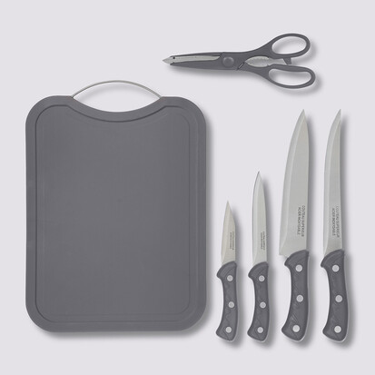 Planche à découper 4 couteaux et ciseaux 