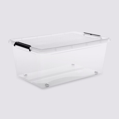 Boîte en plastique transparente 40l Clip'n box