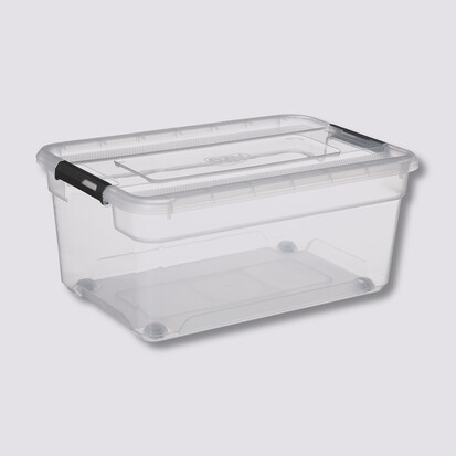 Boîte en plastique transparente 40l Solutions+