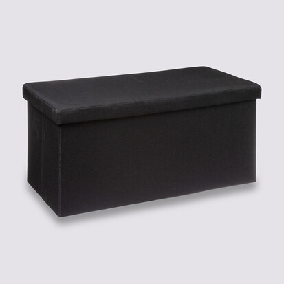 Pouf double pliant, noir Mix'n modul
