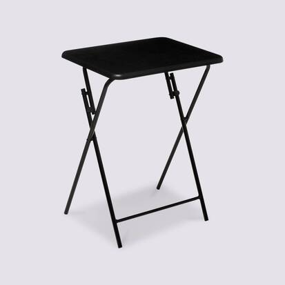 Table pliante 1 place, noir 