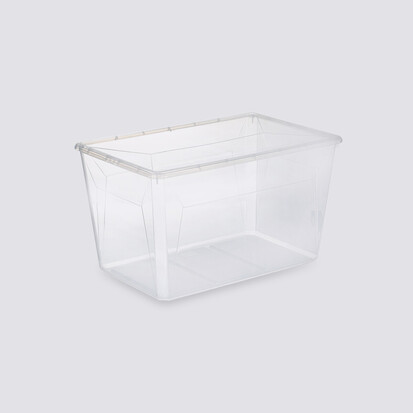 Boîte en plastique transparente 50l Simply+