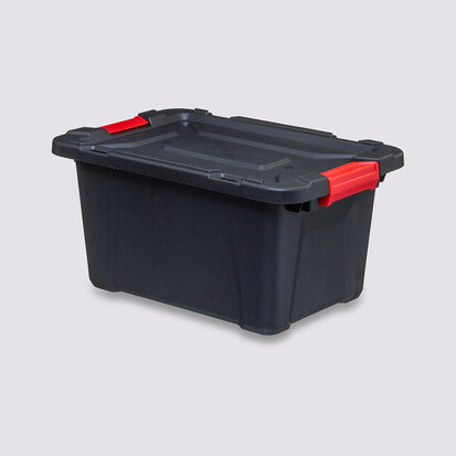Boîte en plastique 30l, noir Store'n box