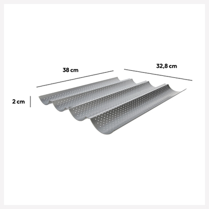 Moule pour 4 baguettes métal 