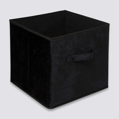 Panier velours 31x31 cm, noir Mix'n modul
