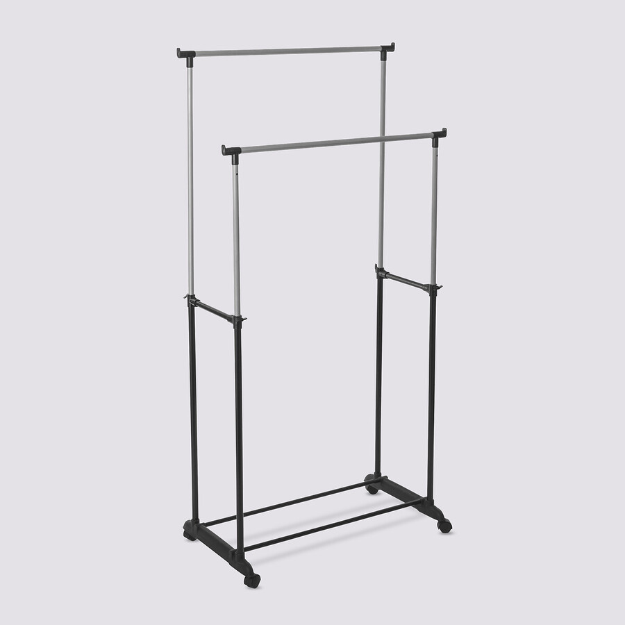 Portant à vêtement double à roulettes Coaty