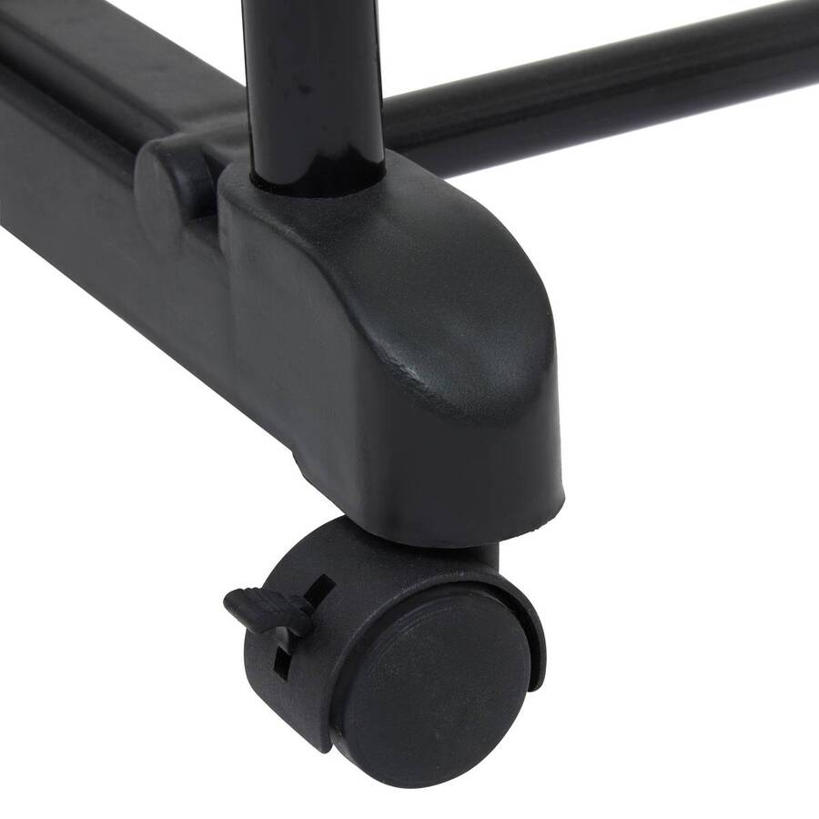 Portant à vêtements à roulettes double Extensio