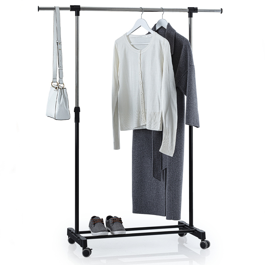 Portant à vêtements à roulettes simple Extensio