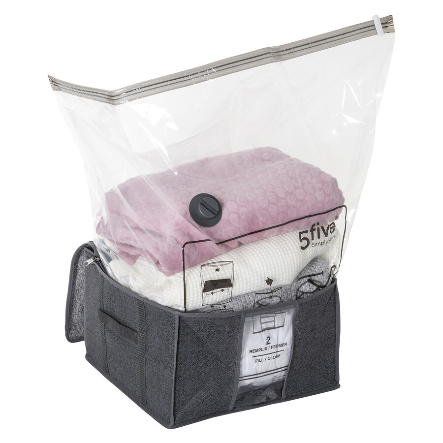 Housse rangement sous vide 40x40x25cm Air store+