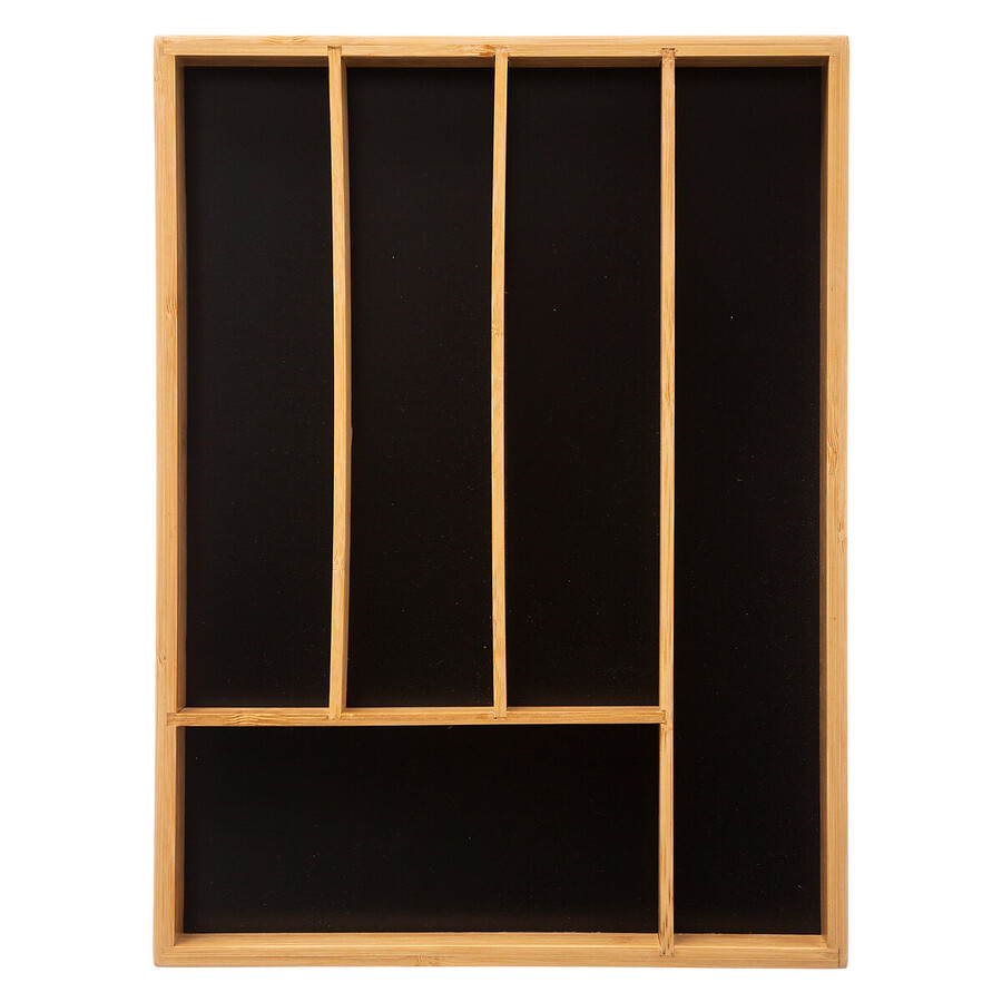 Range-couverts 5 compartiments Black bambou