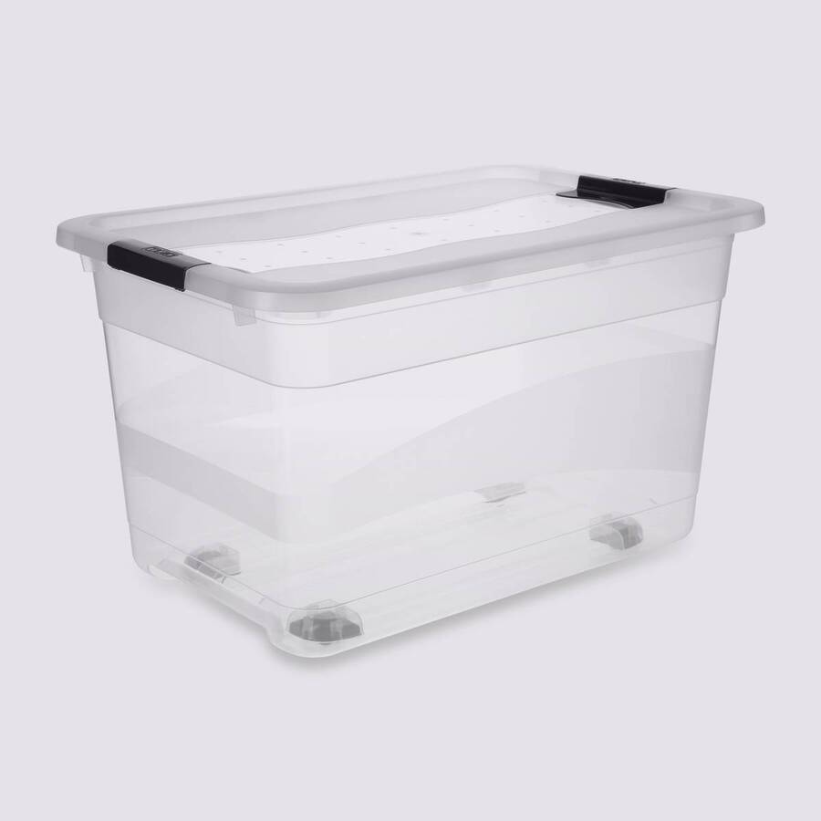 Boîtes 52l, transparent Easy roll