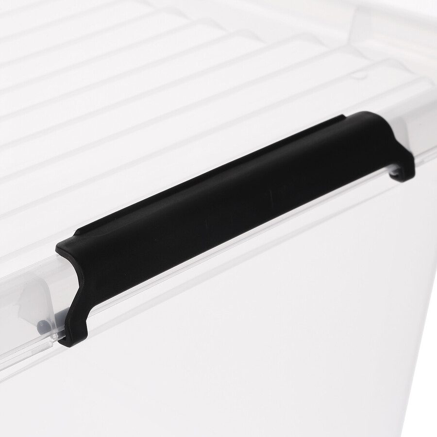Boîtes 32l, transparent Clip'n box