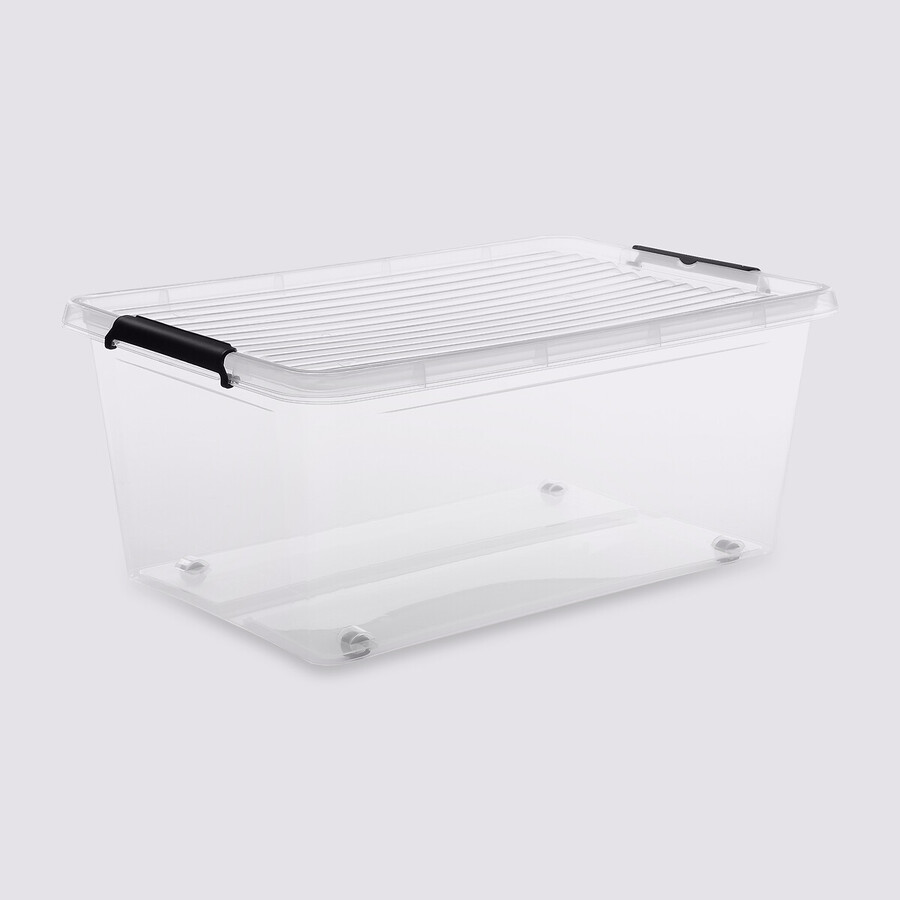 Boîte en plastique transparente 40l Clip'n box