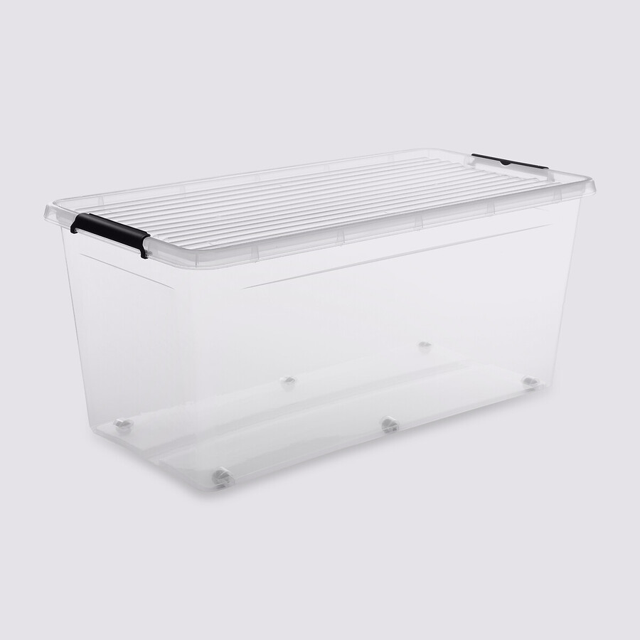 Boîte en plastique transparente 75l Clip'n box