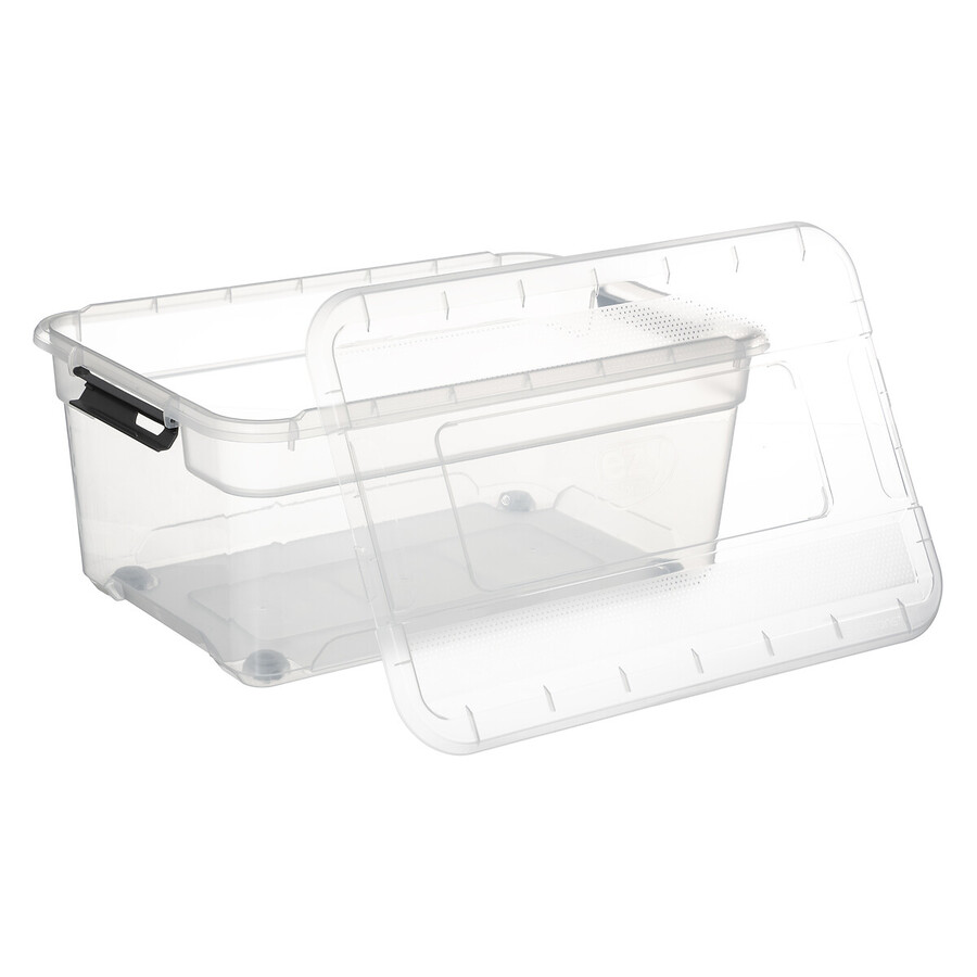 Boîte en plastique transparente 40l Solutions+