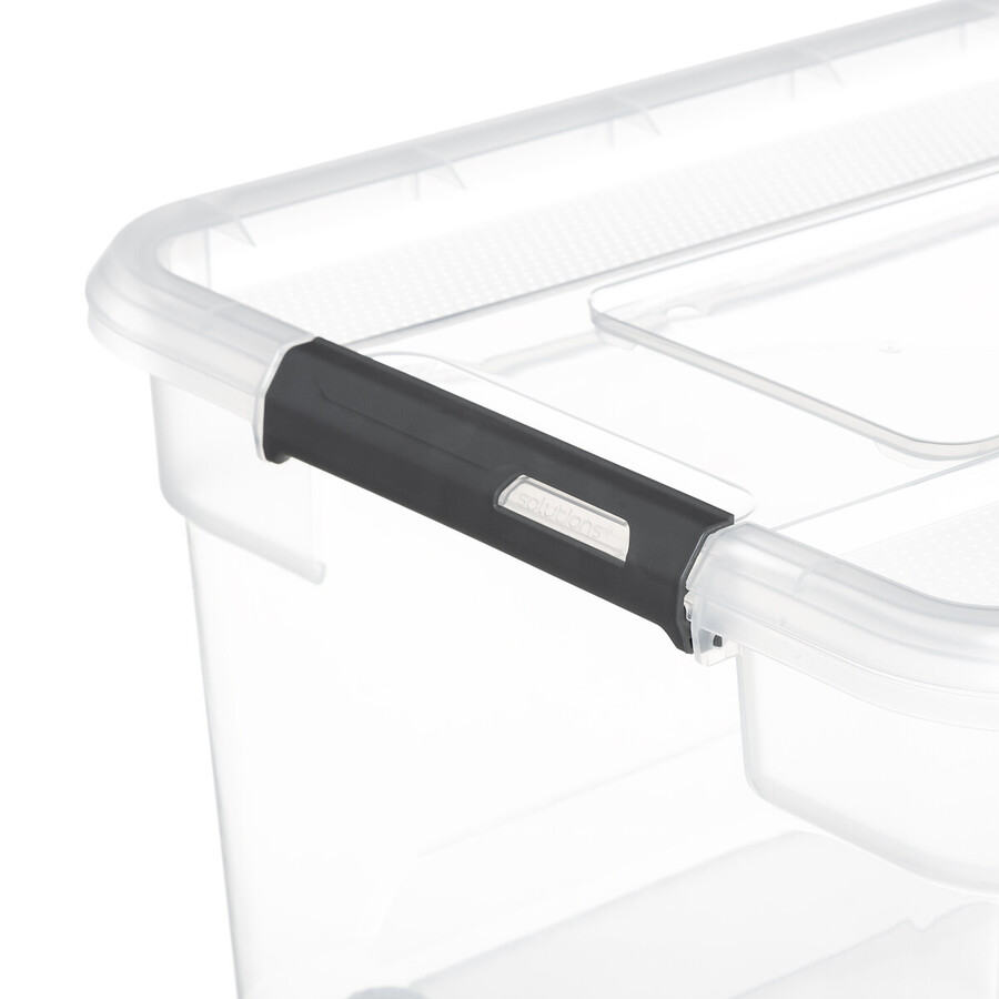 Boîte en plastique transparente 40l Solutions+