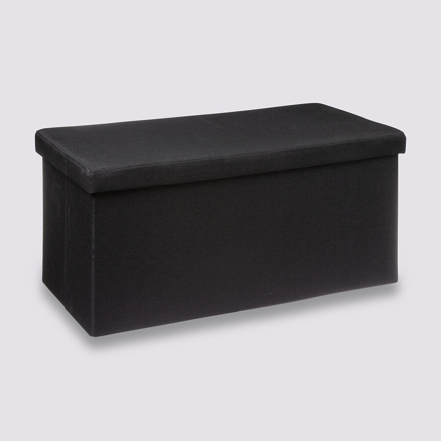 Pouf double pliant, noir Mix'n modul