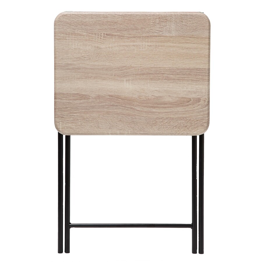 Table pliante 1 place, effet bois