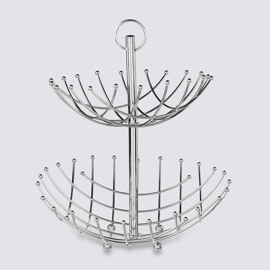 Corbeille spirale 2 étages métal 27,5/36cm