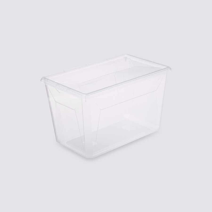 Boîte en plastique transparente 17,8l Simply+
