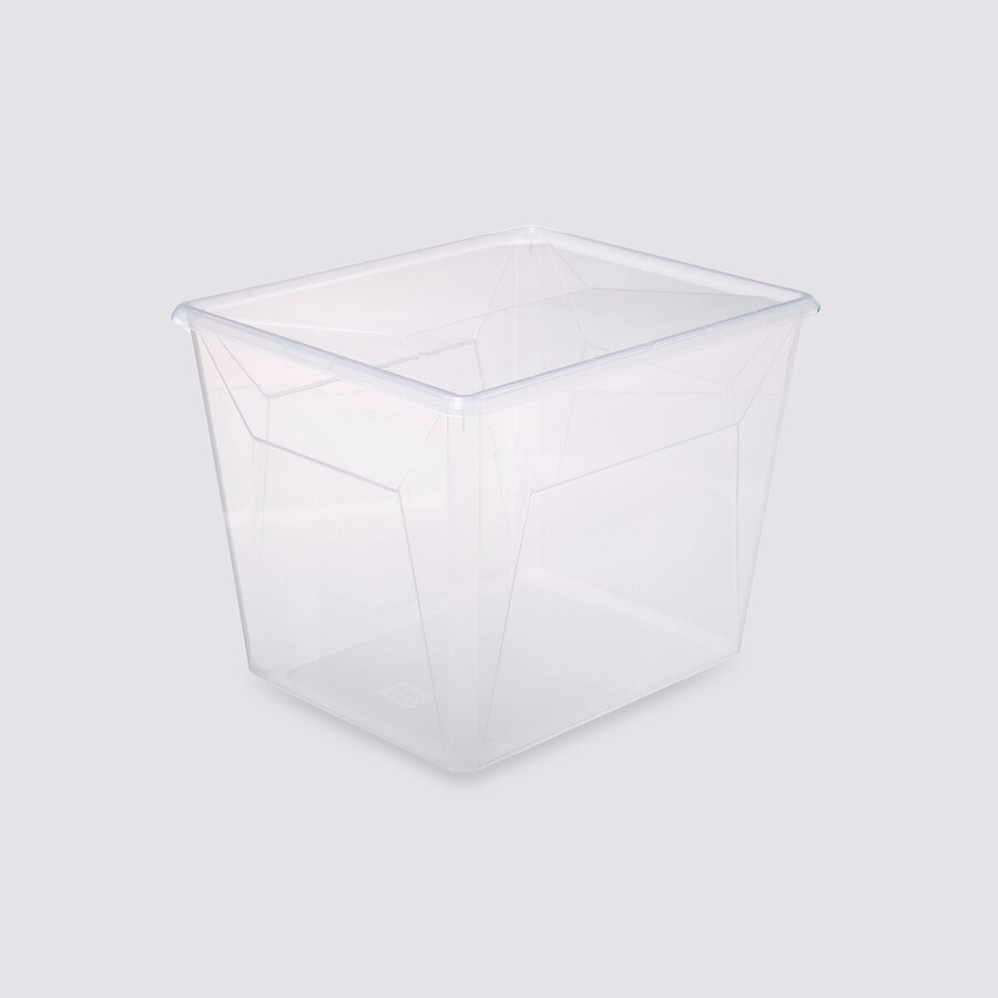 Boîte en plastique transparente 30l Simply+