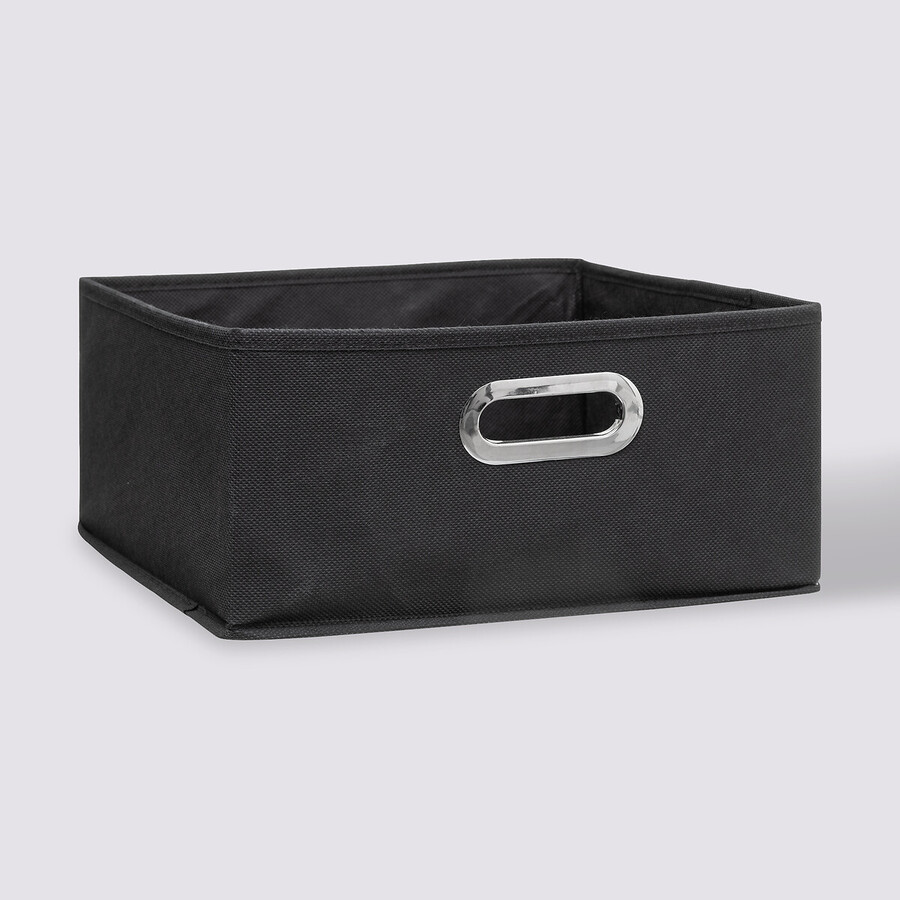 Panier tissu 31x15 cm, gris anthracite Mix'n modul