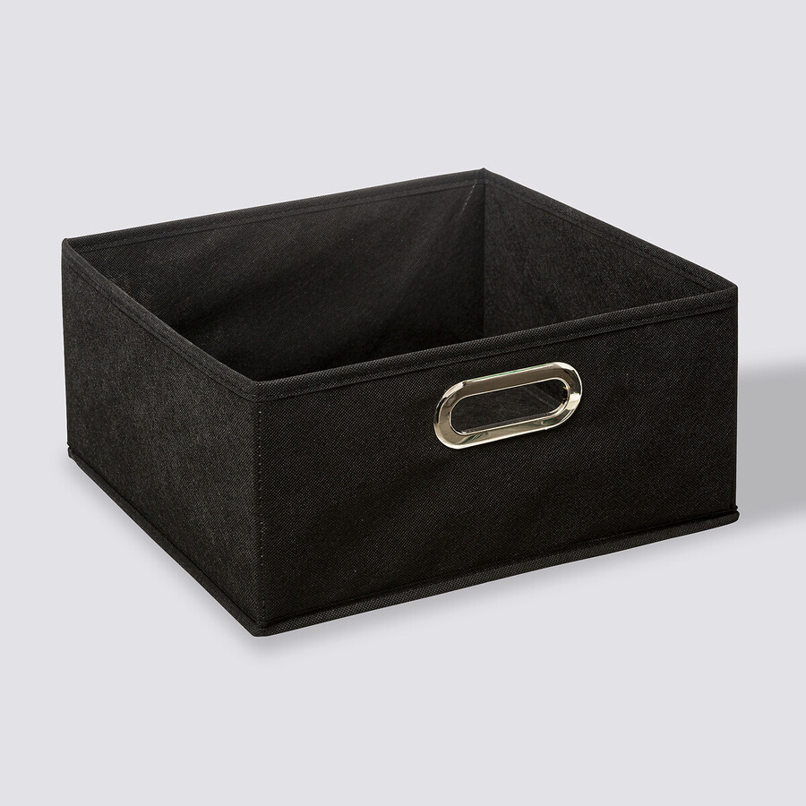 Panier tissu 31x15 cm, noir Mix'n modul