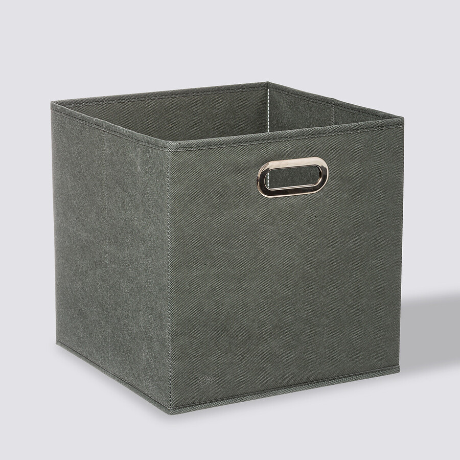 Panier tissu 31x31 cm, vert kaki Mix'n modul