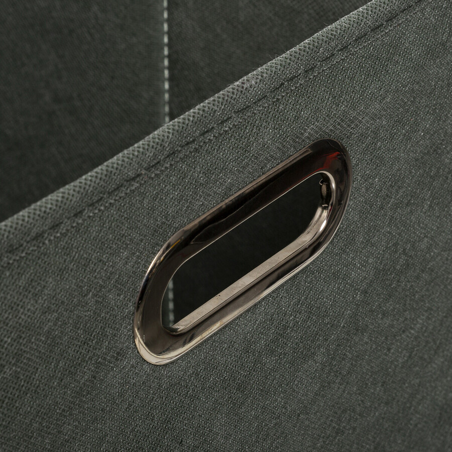 Panier tissu 31x31 cm, vert kaki Mix'n modul