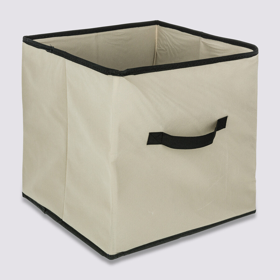 Panier tissu lanière 31x31 cm, beige Mix'n modul