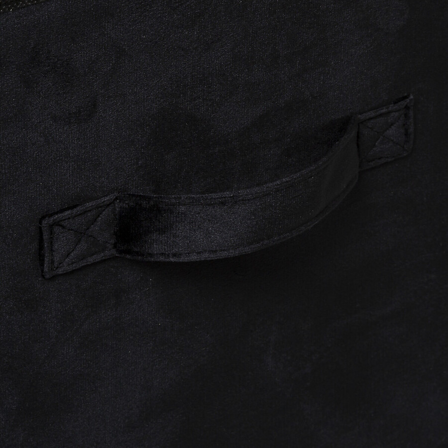 Panier velours 31x31 cm, noir Mix'n modul