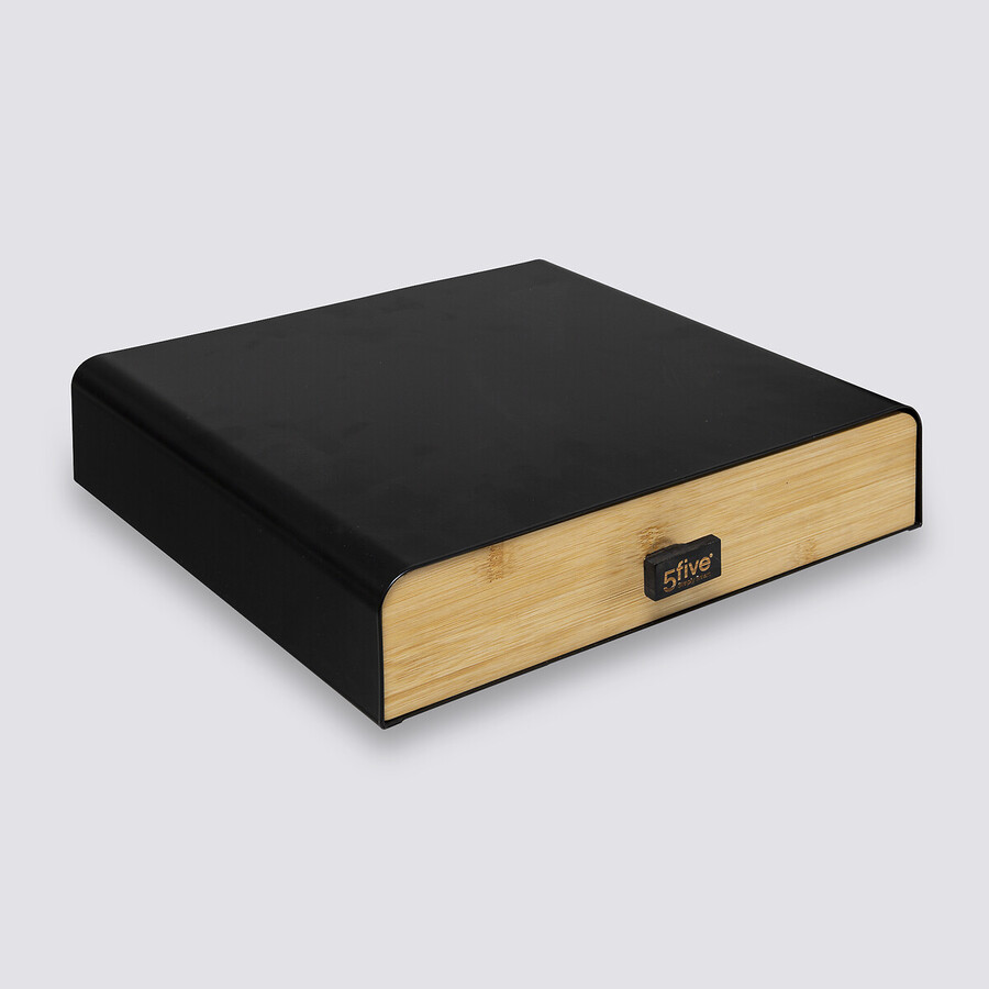 Porte-capsules 1 tiroir, noir Nera