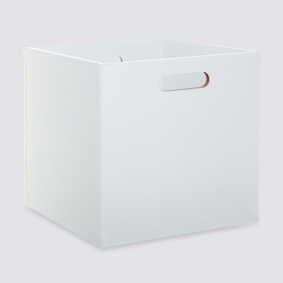 Panier 31x31 cm, bois blanc Mix'n modul