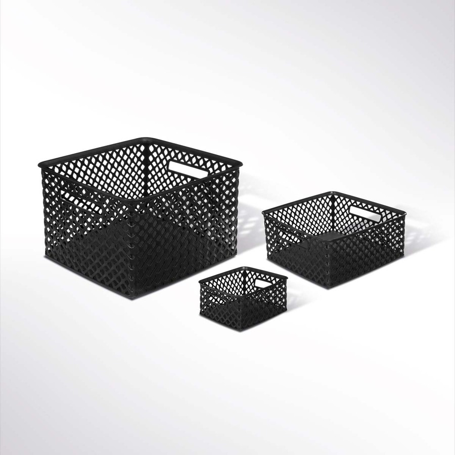 Panier en plastique 19l, noir Folky