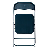 Chaise pliante en velours, bleu