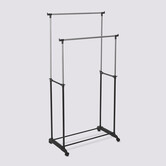 Portant à vêtement double à roulettes Coaty