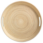 Plateau bambou 42cm, blanc Modern color
