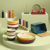 Plateau bambou 42cm, jaune moutarde Modern color