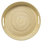 Plateau bambou 42cm, jaune moutarde Modern color