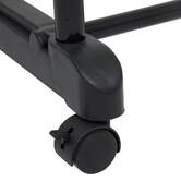 Portant à vêtements à roulettes double Extensio