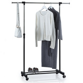 Portant à vêtements à roulettes simple Extensio