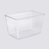 Boîte en plastique transparente 80l Simply+