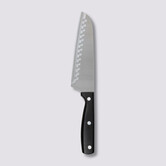 Couteau santoku inox - lame 17cm Essentiel black