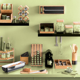 6 bocaux à épices 80ml couvercle inox 