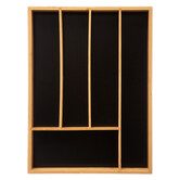 Range-couverts 5 compartiments Black bambou
