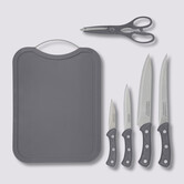 Planche à découper 4 couteaux et ciseaux 