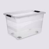 Boîtes 52l, transparent Easy roll