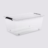 Boîte en plastique transparente 40l Clip'n box