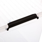 Boîte en plastique transparente 75l Clip'n box
